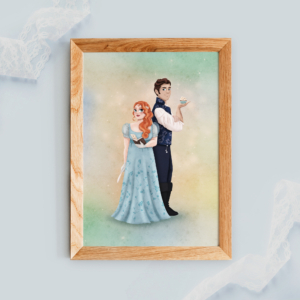 Penelope Featherington en Colin Bridgerton | Art print