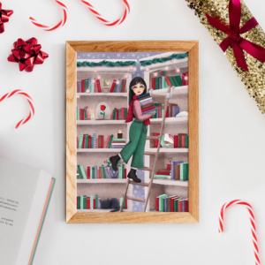 Winter Booklover | Art print