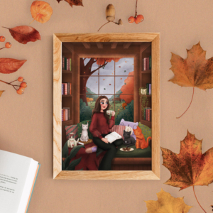 Cozy Reading Herfst | A5 print