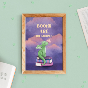 Little dragon with butterfly | A5 print
