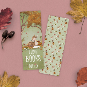 Boekenlegger met hert - I love books deerly
