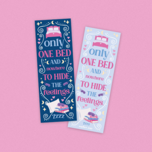 Boekenlegger met Only one bed trope | Boekenlegger