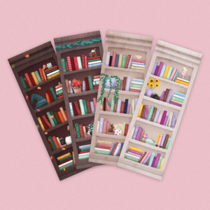 Boekenleggerset met boekenkast