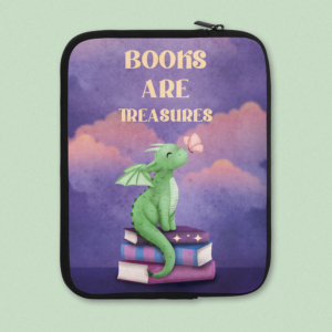 Draakje met vlinder | Book Sleeve