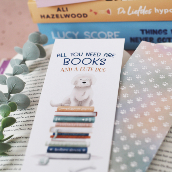 Wit hondje | Boekenlegger