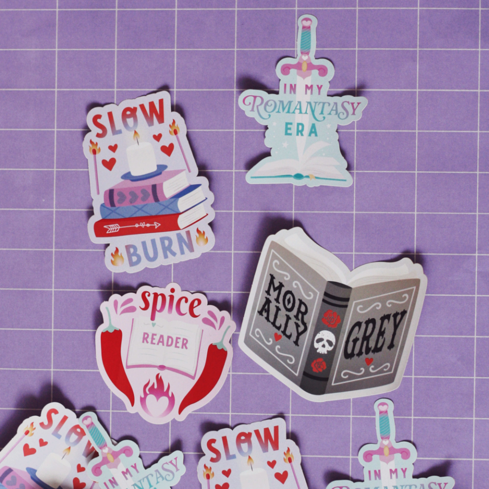 Boekentrope set 1 | Stickers - another view