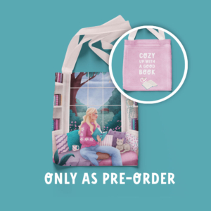 Cozy Reading Girl Blonde | tote bag