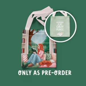 Cozy Reading Girl Ginger | tote bag